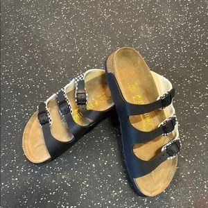 Black Birkenstock sandals